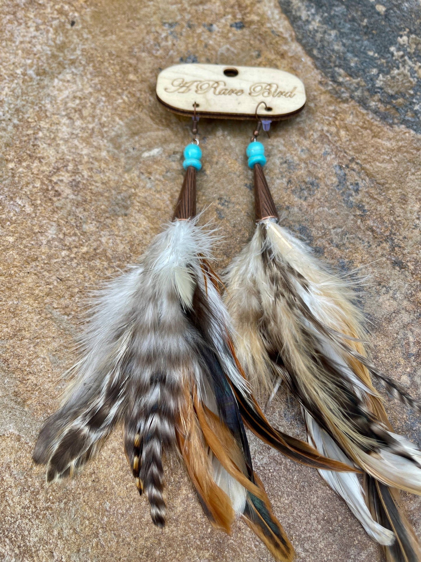 Feather Feather Dangle Earrings