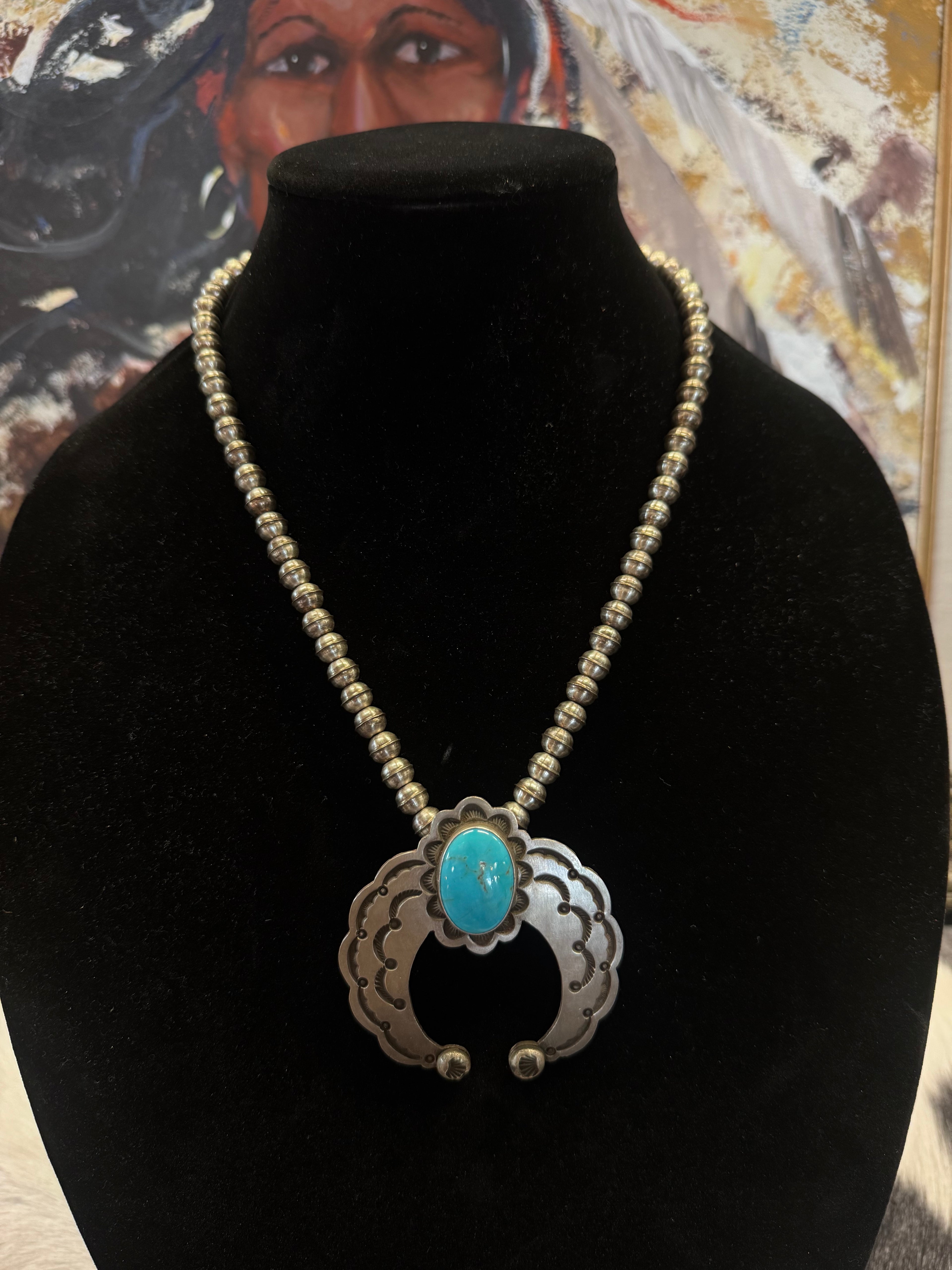 Handmade Navajo Naja Necklace