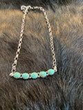 5 Stone Horizontal Bar Necklace