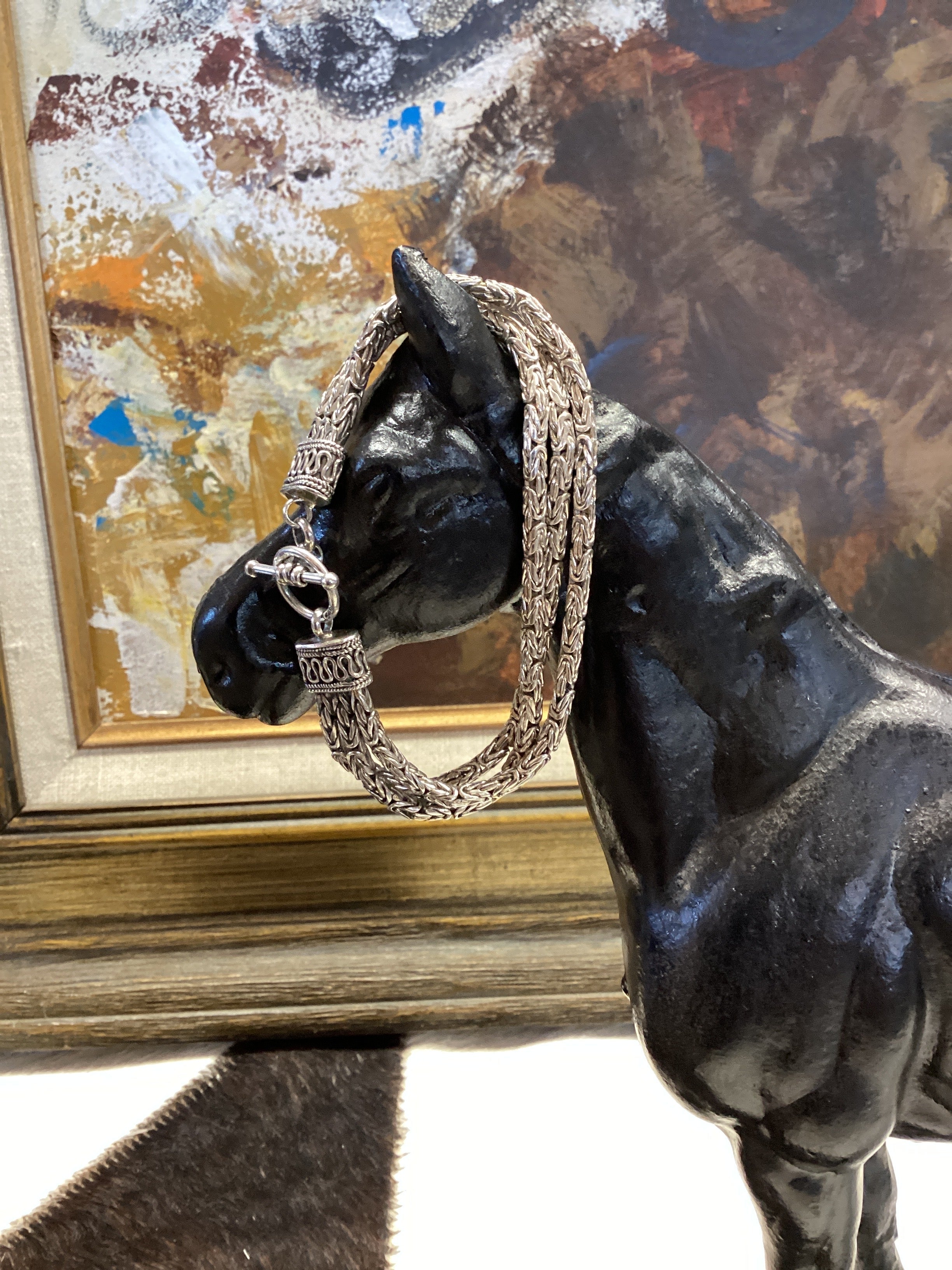 SS Consignment Triple Strand Braided Bracelet