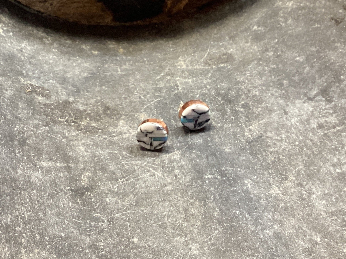 Mosaic Inlay Copper Studs