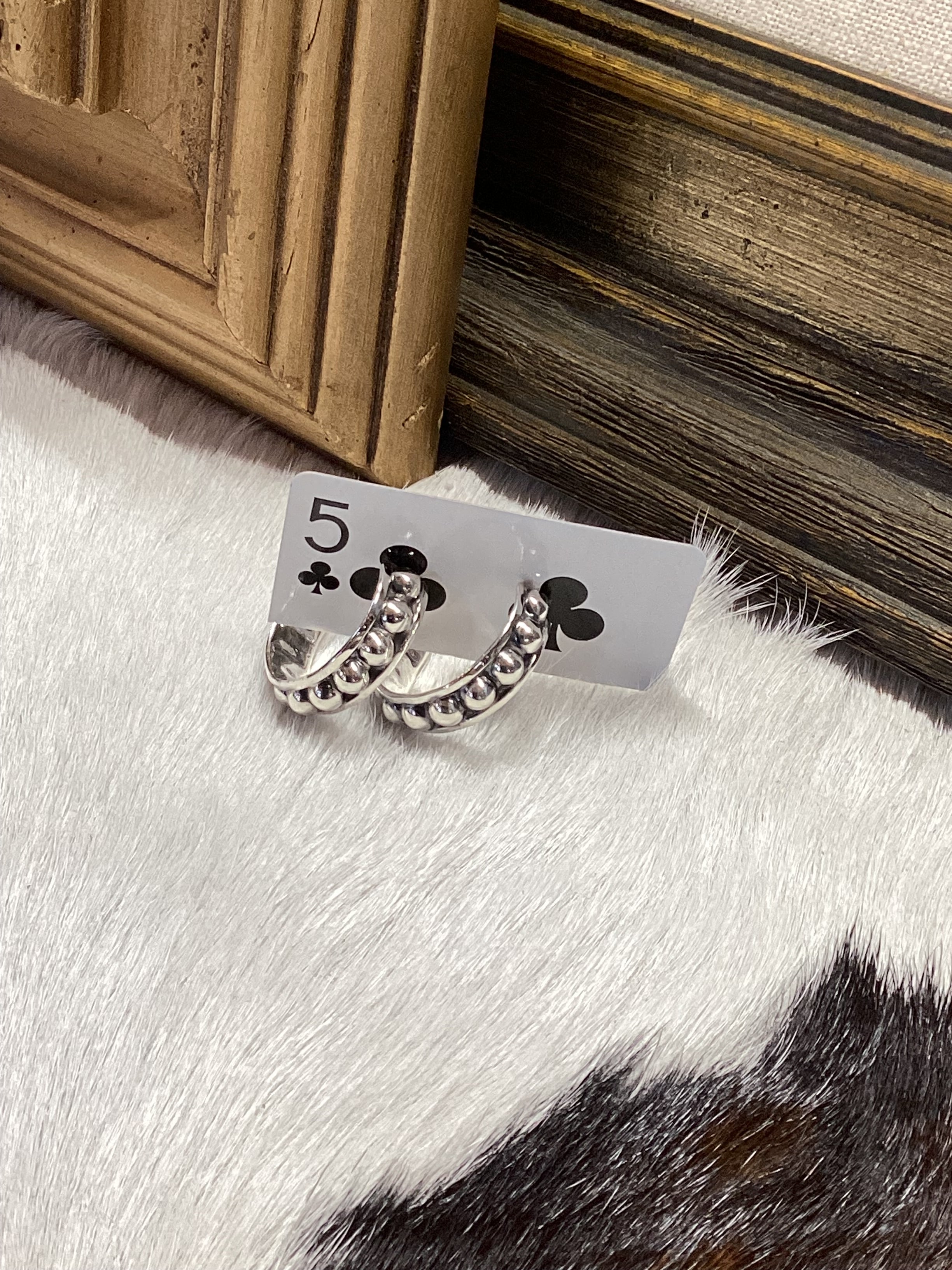 Beaded Hoop Earrings