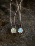 SS Scalloped Turquoise Necklace