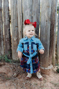 Aztec Denim Dress, 0M-5T