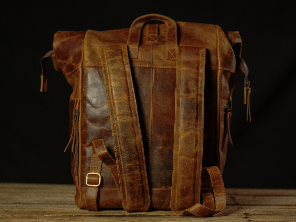 “The Roosevelt” Buffalo Leather Backpack
