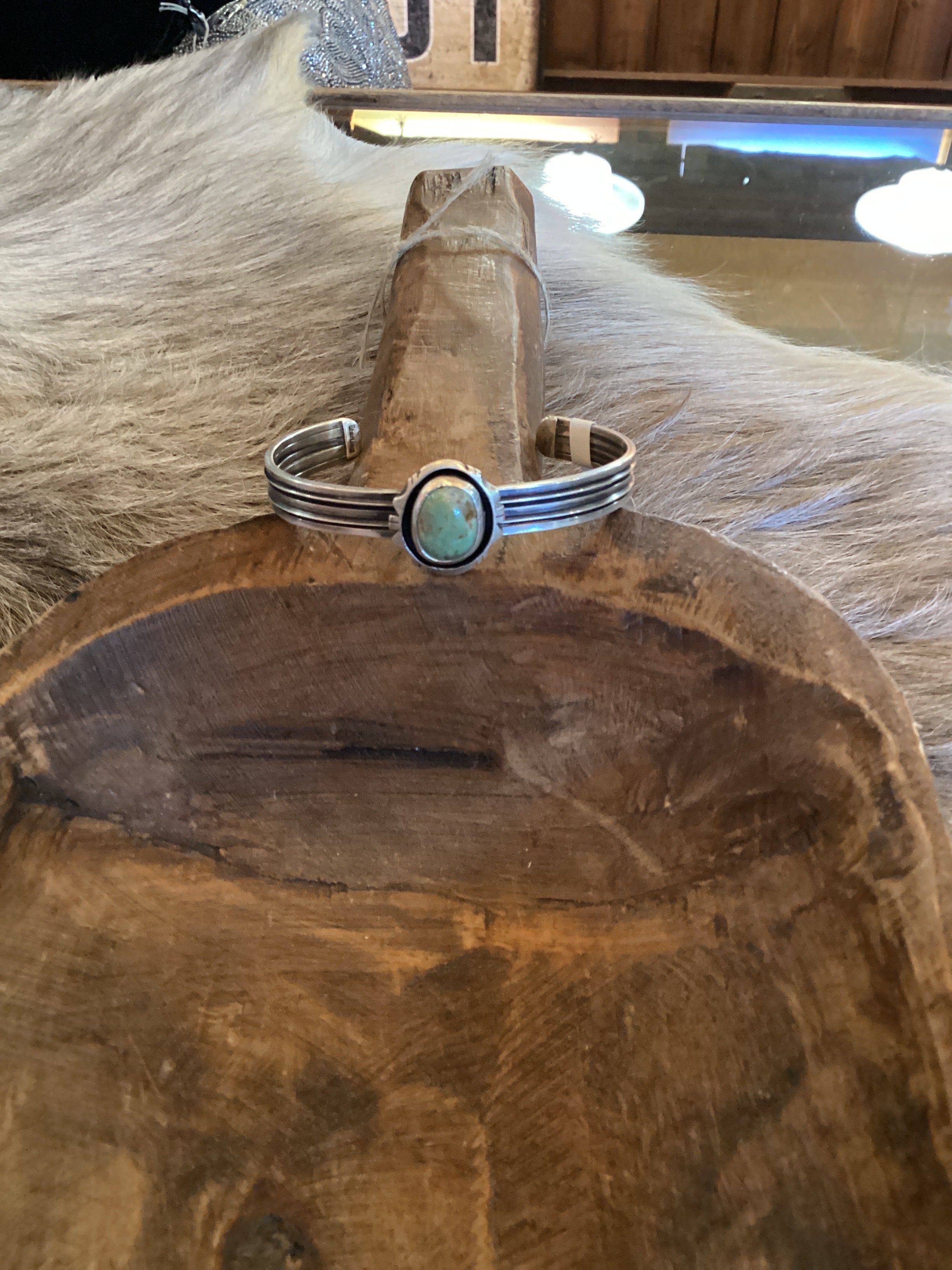 Shadow Box Turq Cuff