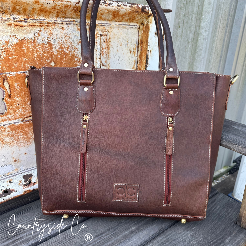 Kathryn Tooled Leather Purse, Tote