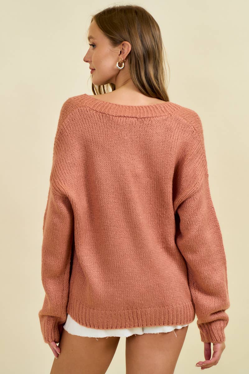 HORSESHOE PATCH CARDIGAN - 10709J