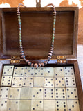Copper Pearl & Turq Necklace