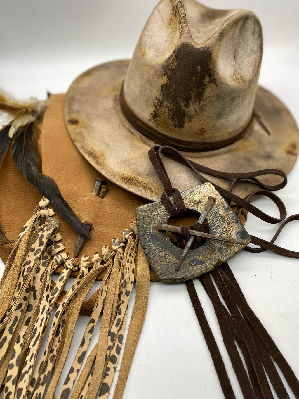 "POPS" Distressed Fedora