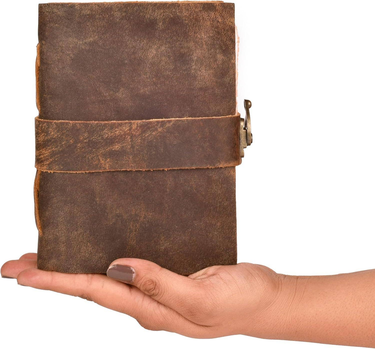 Handmade Genuine Leather Journal Side Lock Diary