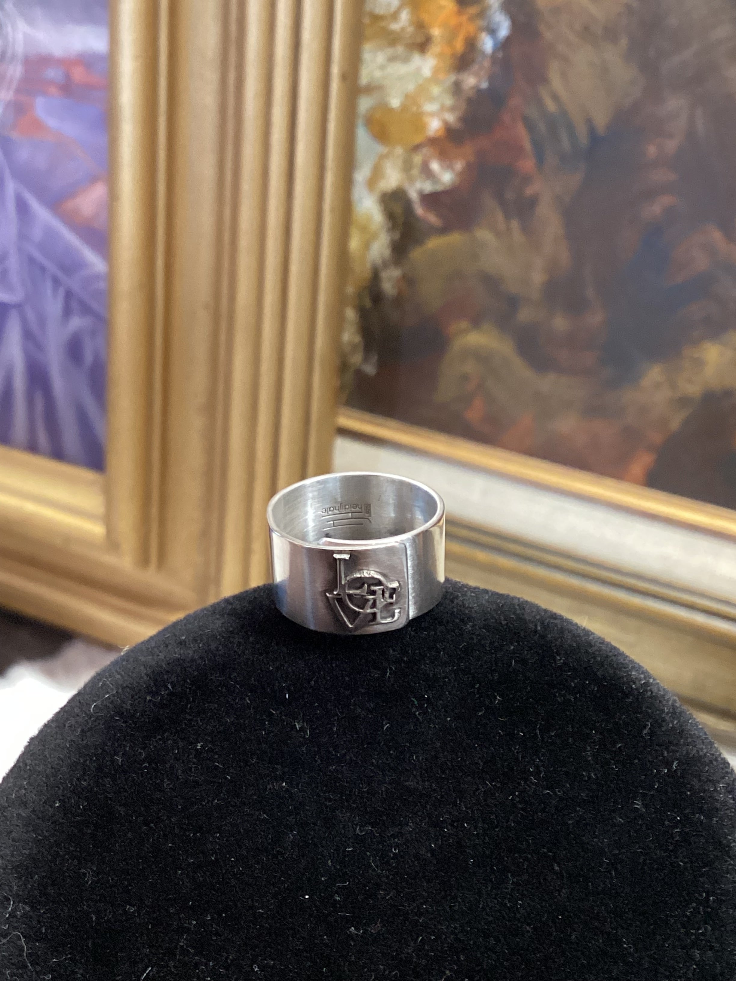Sterling Silver LOVE Adjustable Ring