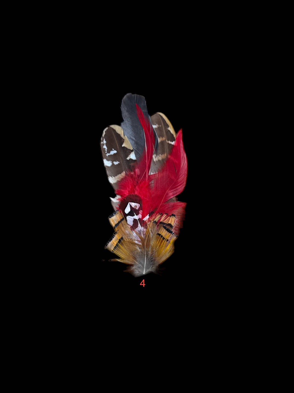 Decorative Side Hat Feathers (Out of SHOTGUN CASING)