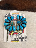 SS Kingman Half Cluster Earrings