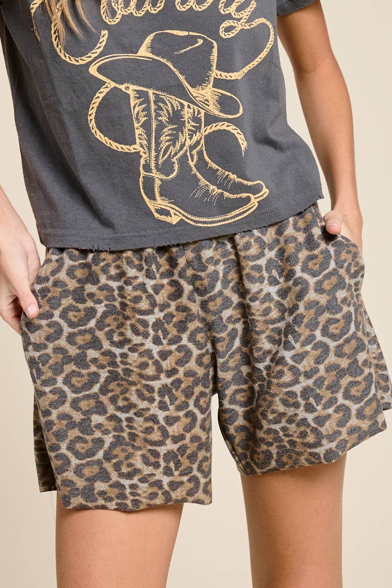 RELAXED FRENCH TERRY SHORTS