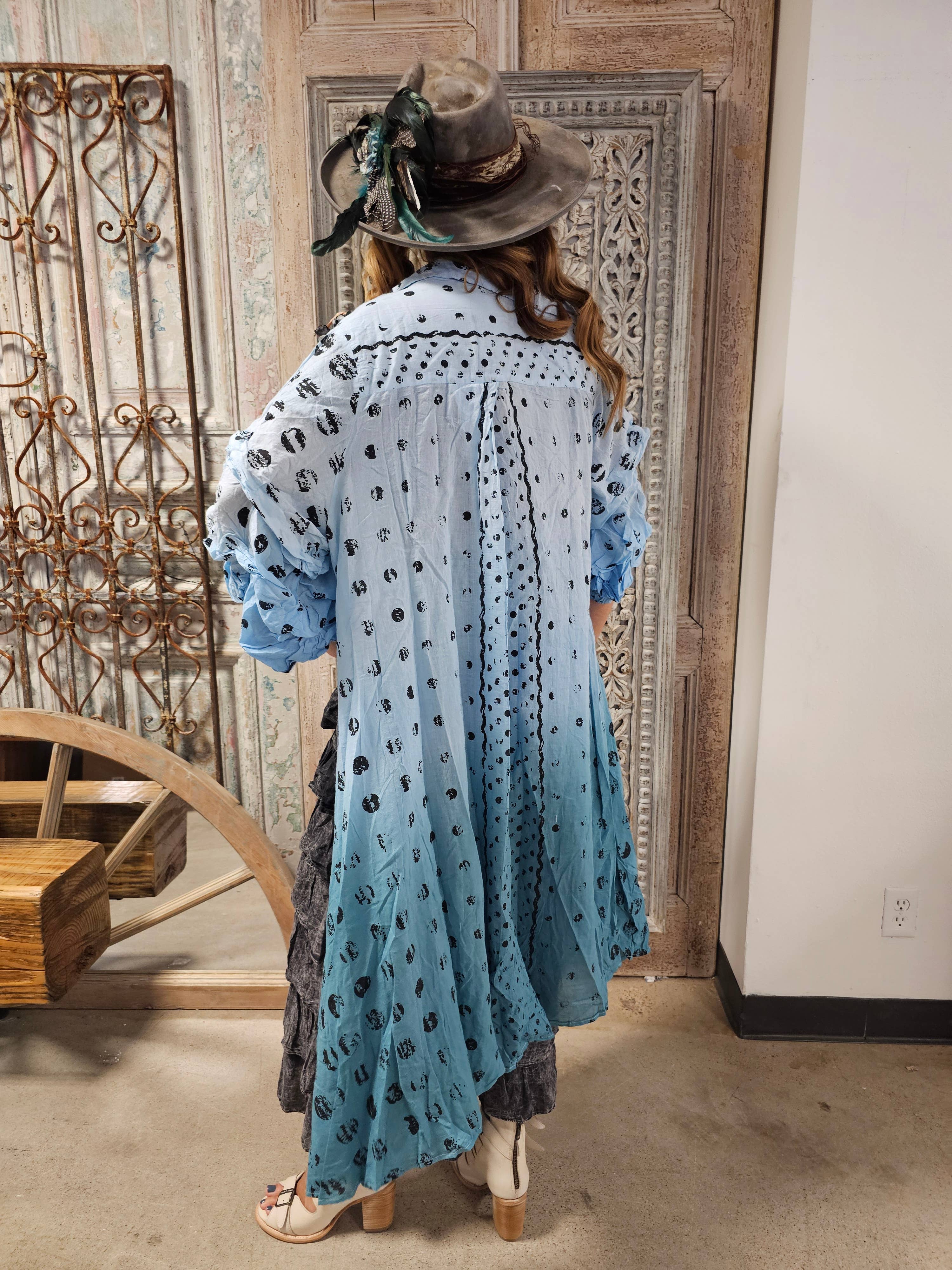 Ombre Vintage Dot Duster