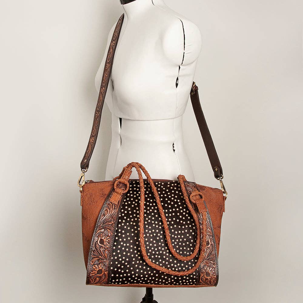 Genuine Western Leather and Hide Purse