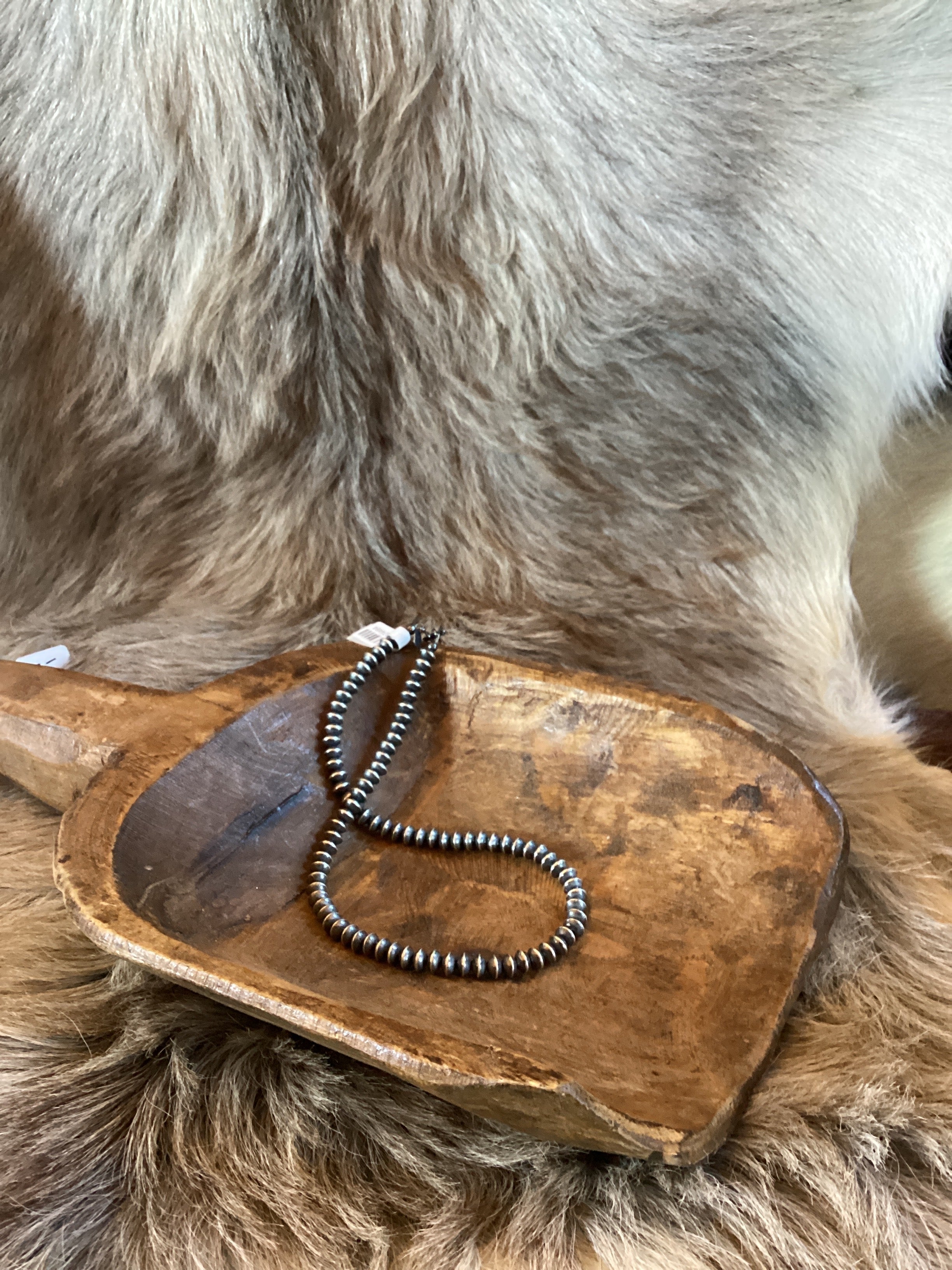 6mm 14" Saucer Machine Pearl Necklace