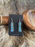4 Stone Dangle Earring