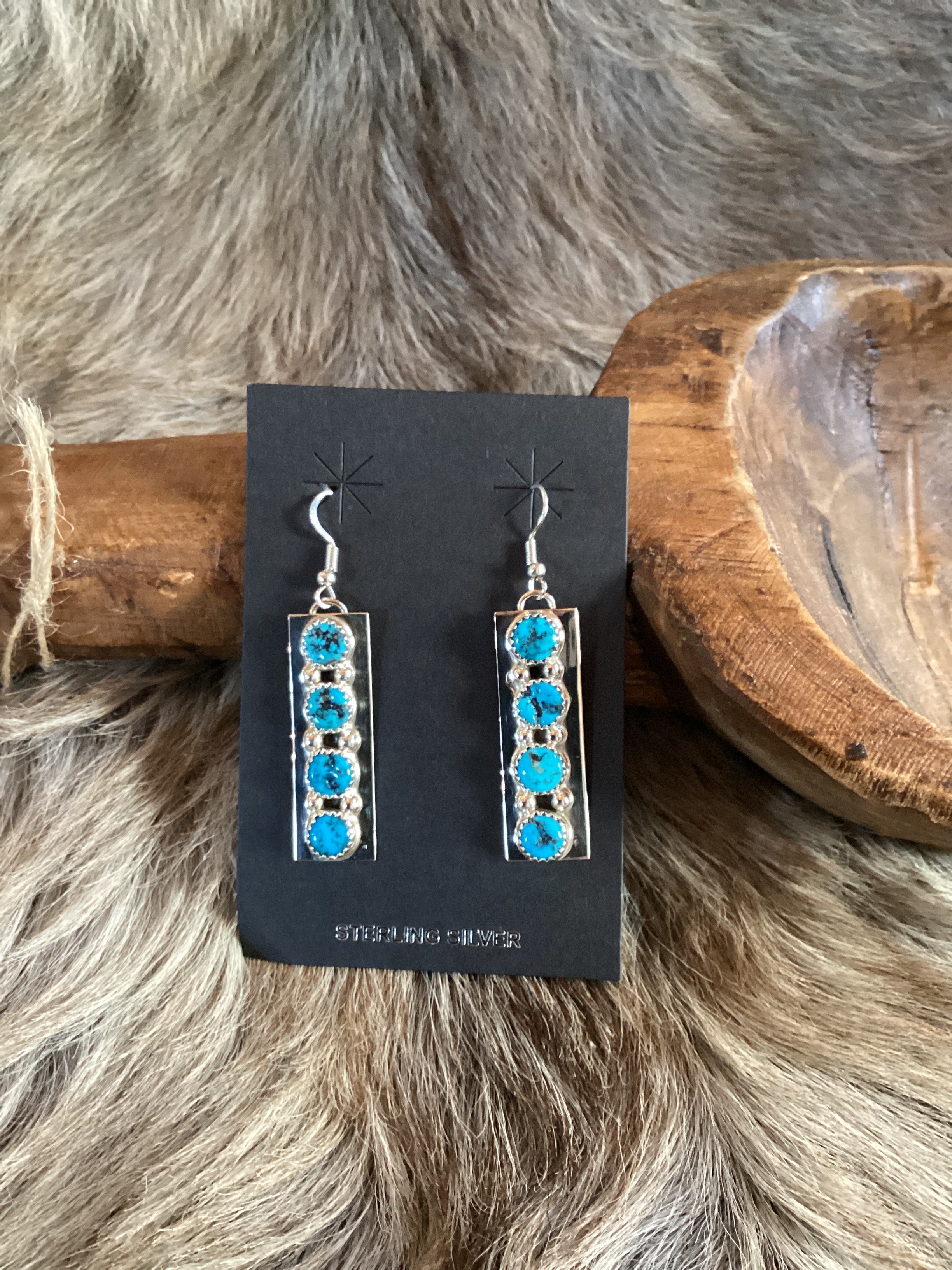 4 Stone Dangle Earring