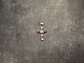 Inlay Cross Pendant
