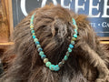 Turquoise Graduated Coin Necklace