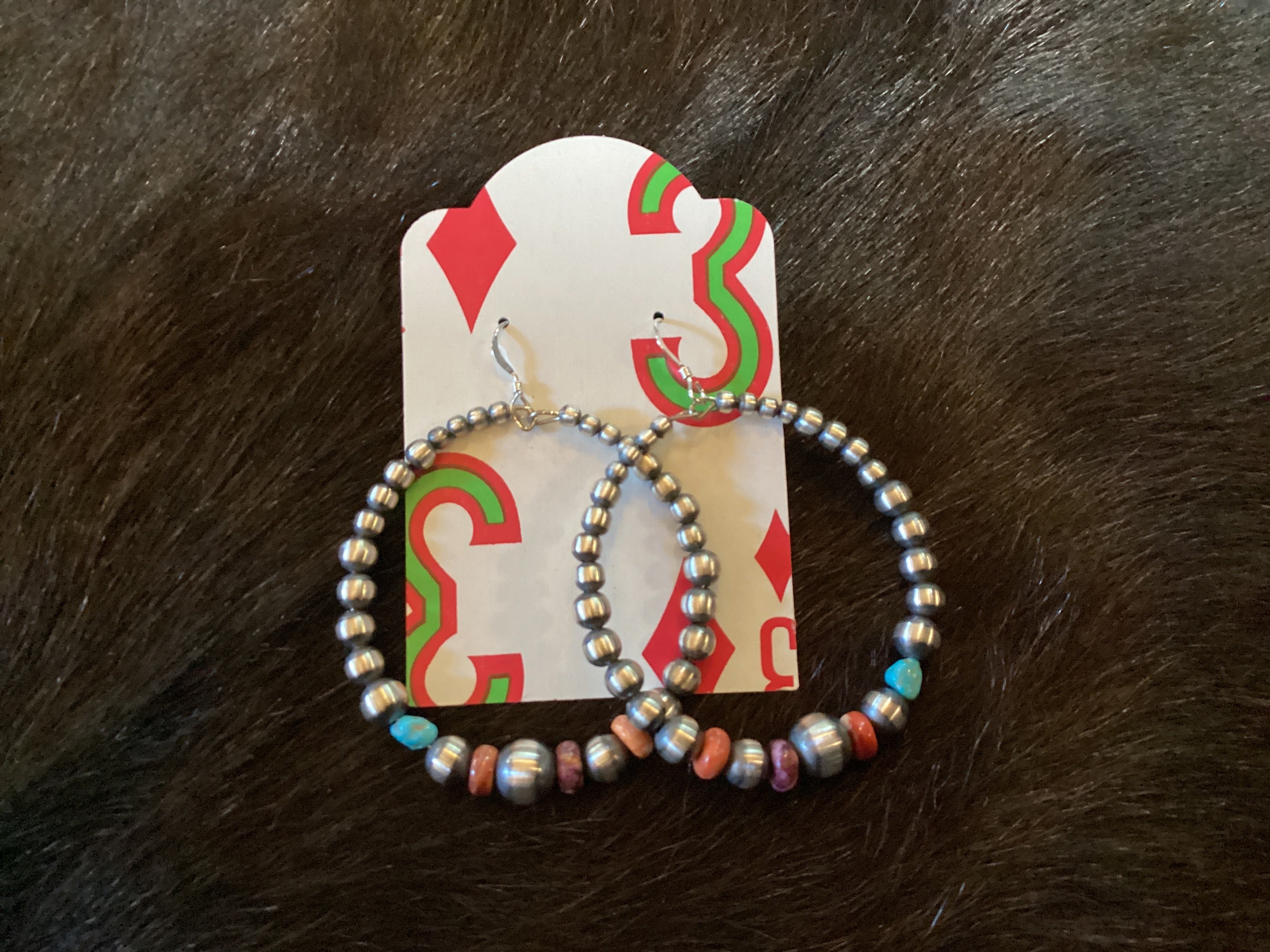 Pearl Multi-Color Hoops