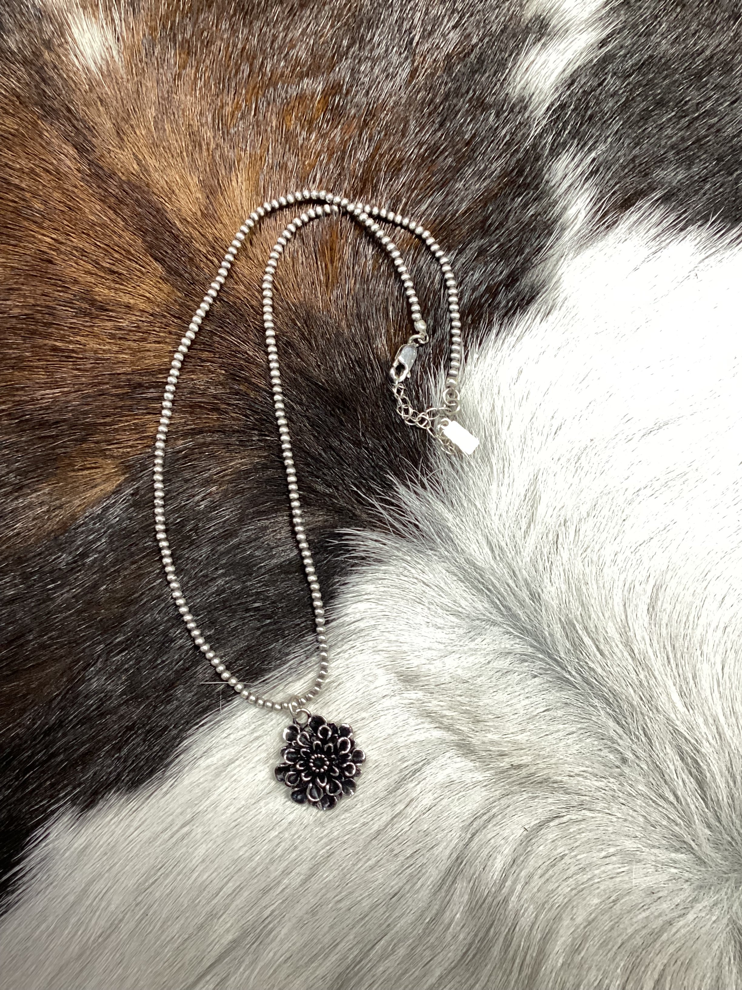 Sterling Silver Dahlia Necklace