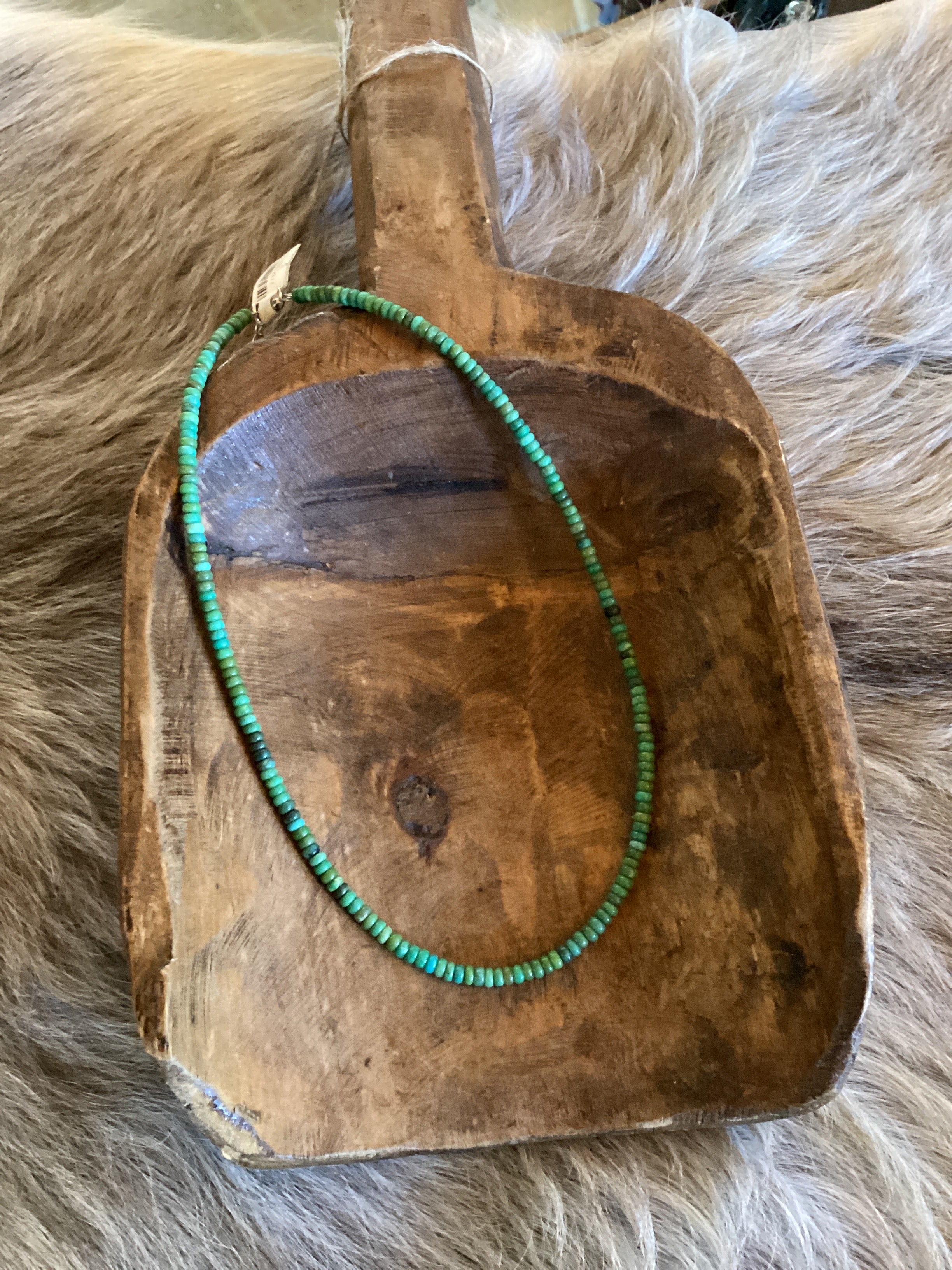 Green Turq Beaded Necklace
