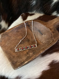 Red Bar Necklace