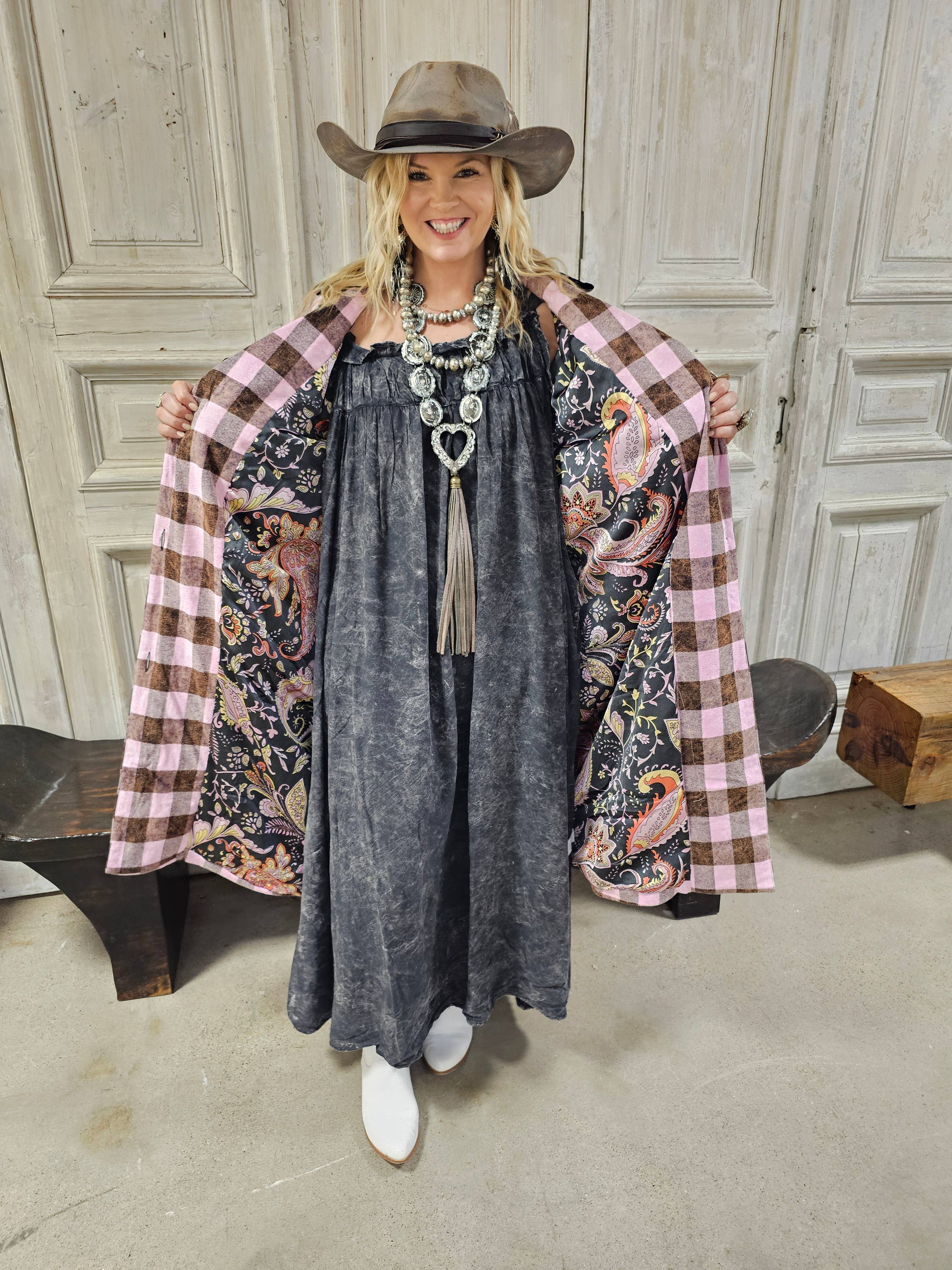 Black Tuck Strap Dress