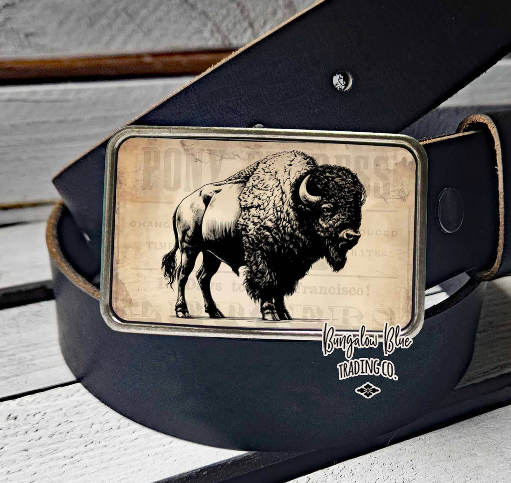 Western Buffalo Belt Buckle