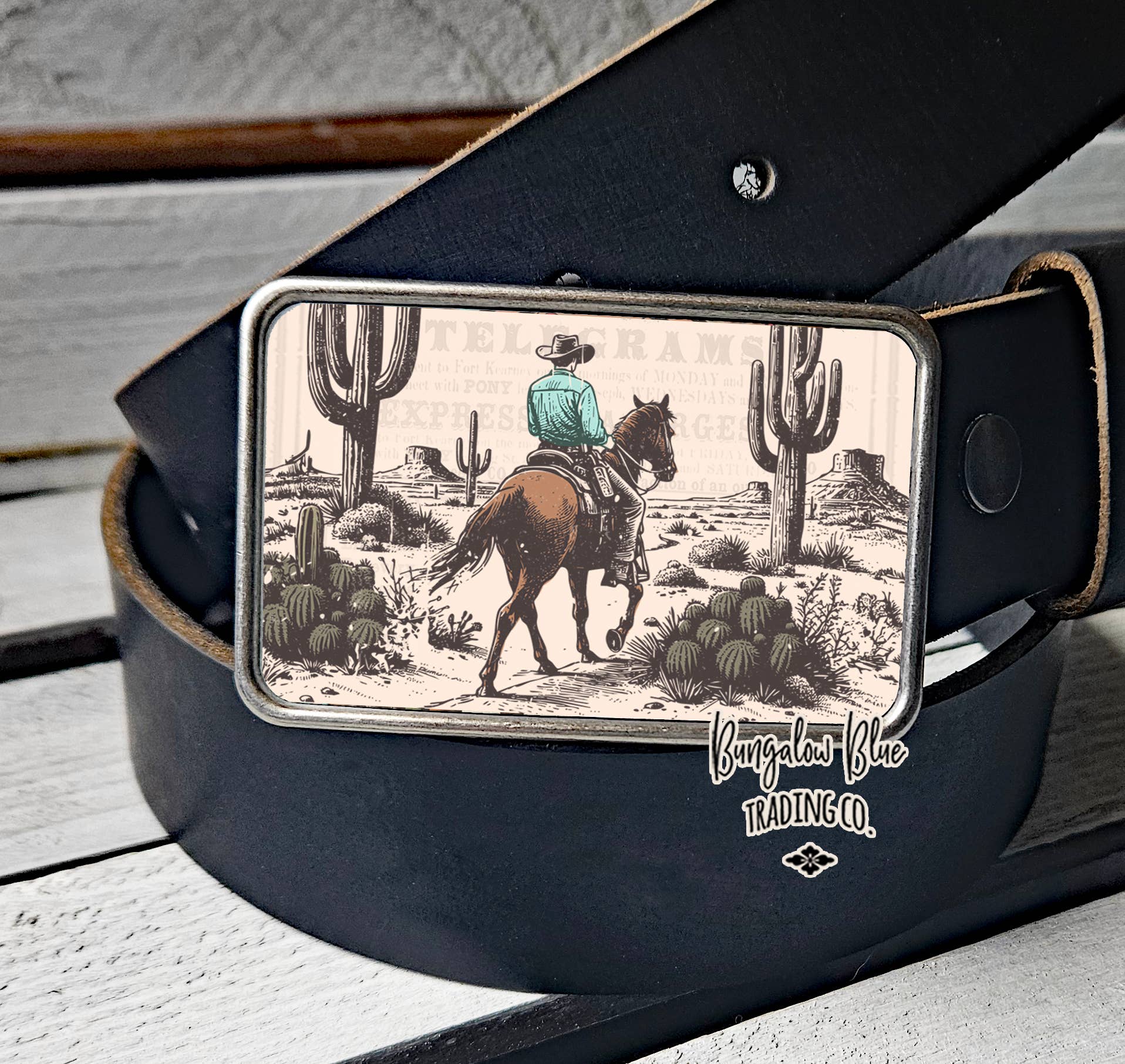 Desert Cowboy Belt Buckle