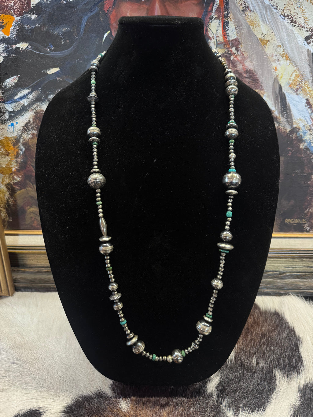 Consignment Navajo Pearl Statement Necklace