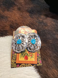 SS & Turq Earrings