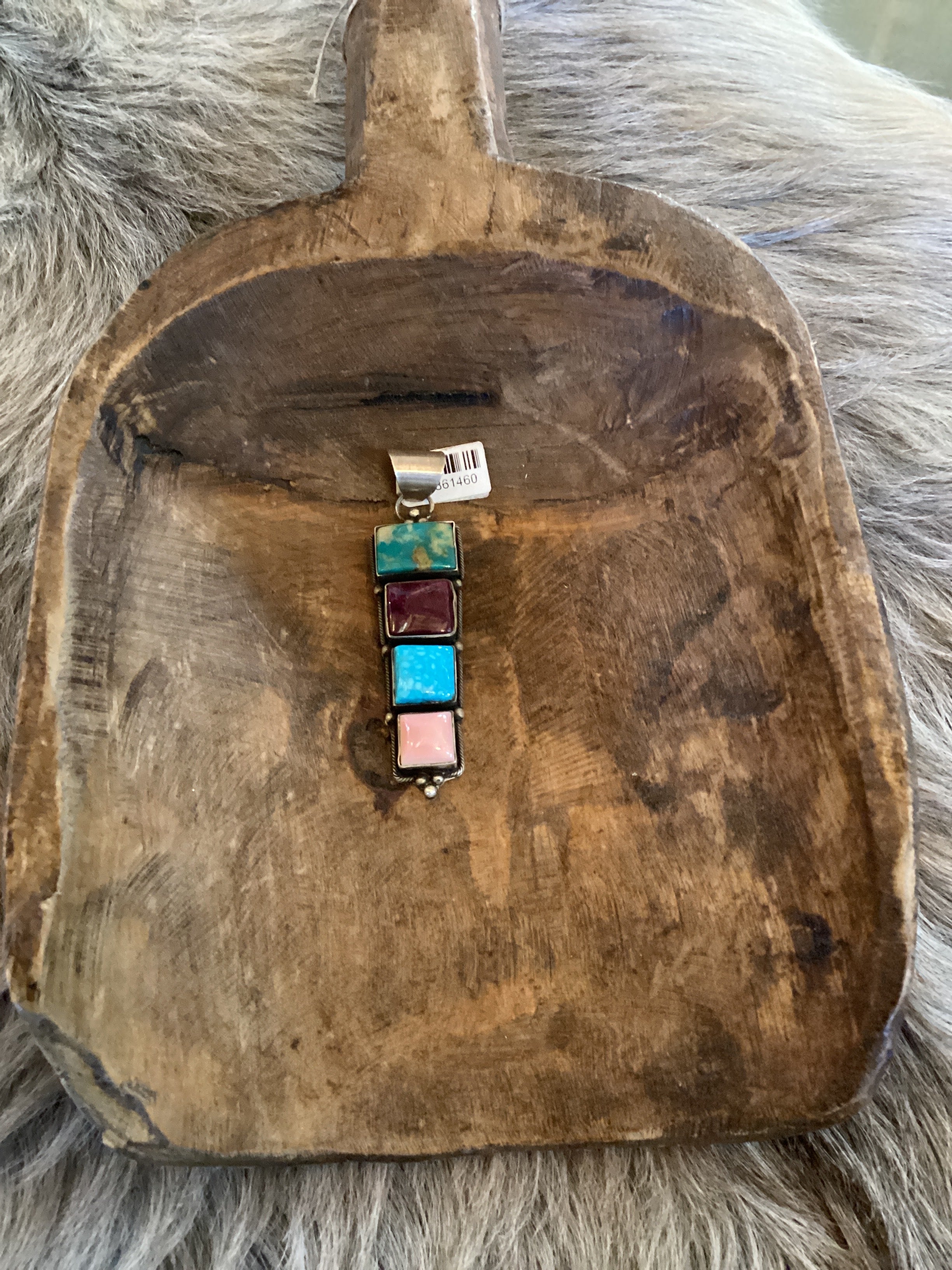 Handmade SS Multi Color Gemstone Drop Pendant