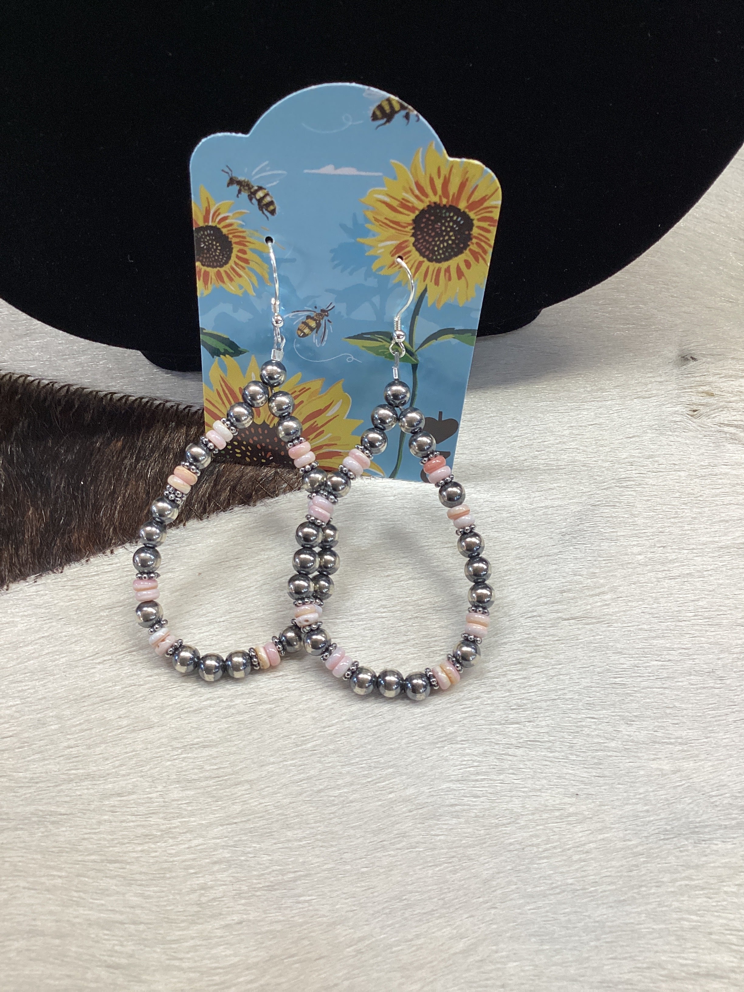 SS & Spiny Loop Earrings