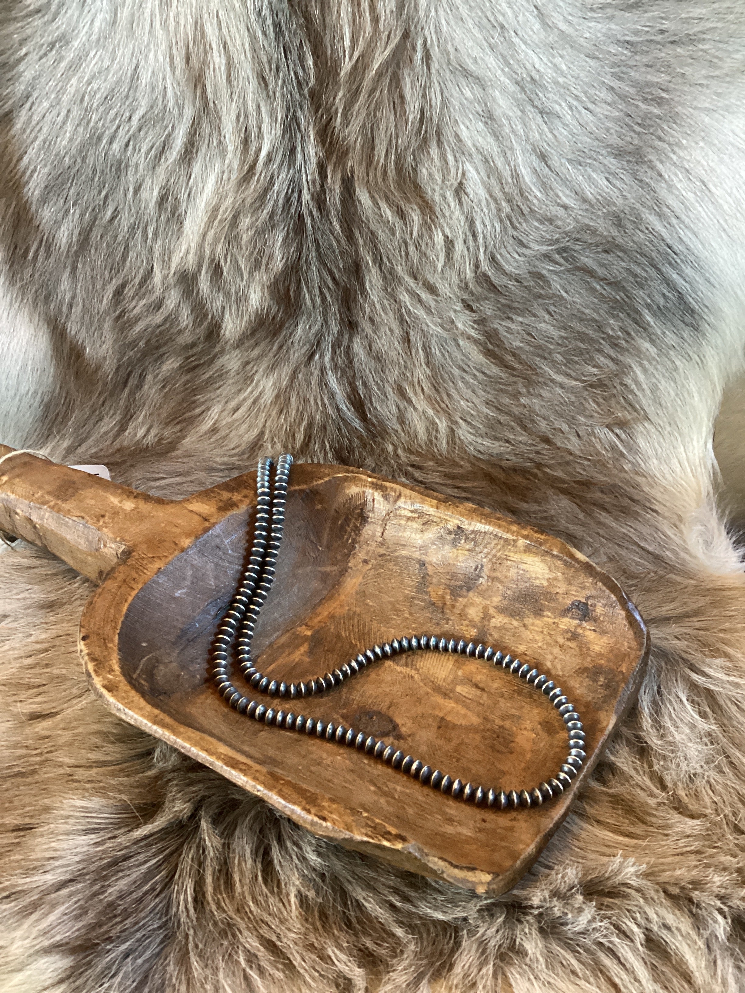 6mm 24" Saucer Machine Necklace