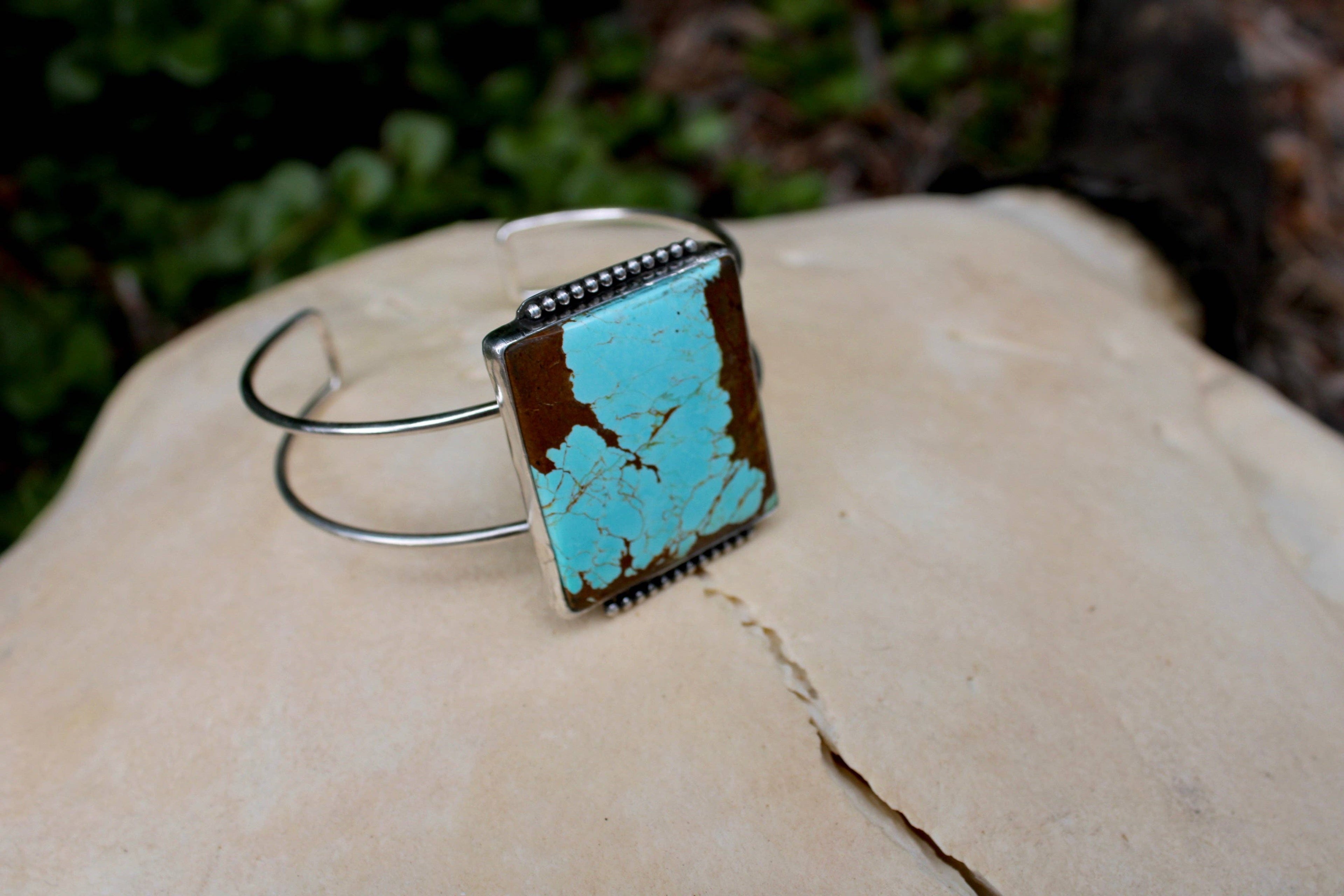 Number 8 Turquoise Cuff