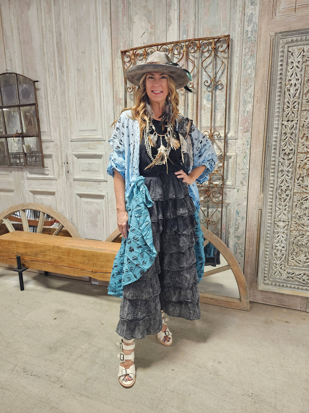 Ombre Vintage Dot Duster