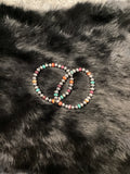 SS Multi-Stone Navajo Pearl Stretch Bracelet