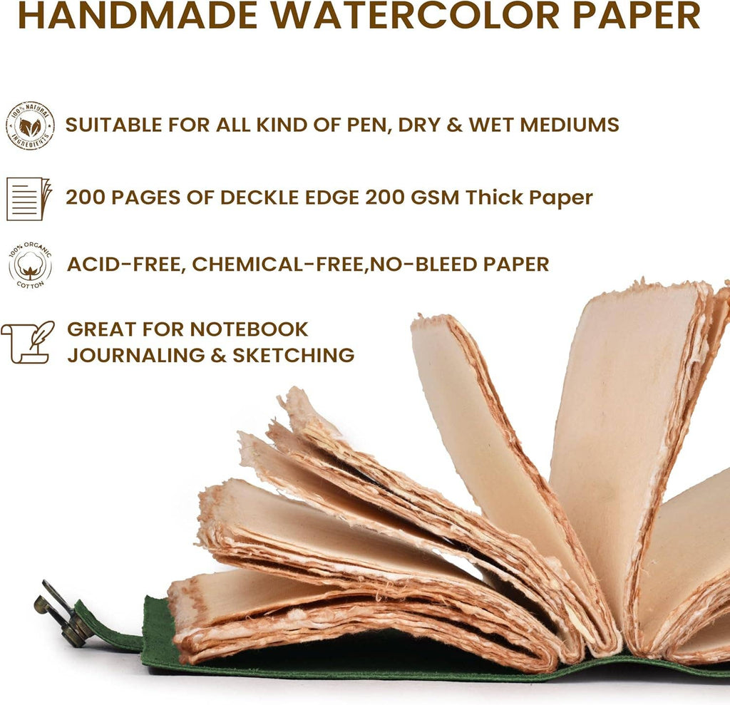 Handmade Genuine Leather Journal Side Lock Diary
