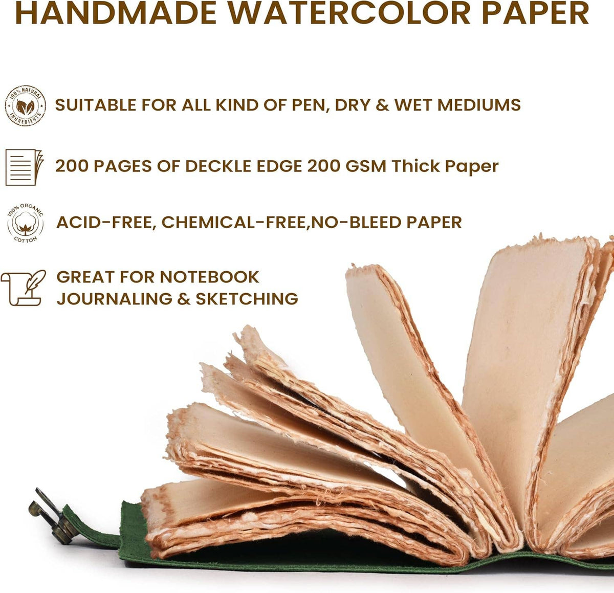 Handmade Genuine Leather Journal Side Lock Diary