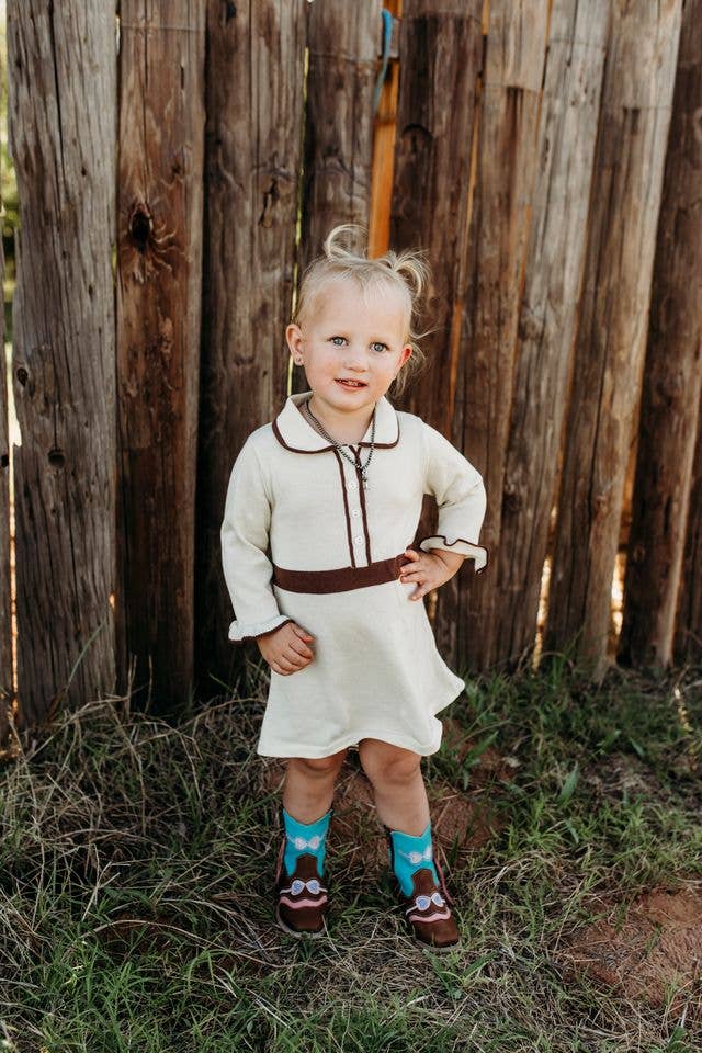 Horseshoe Sweater Dress, Size 0M-5T