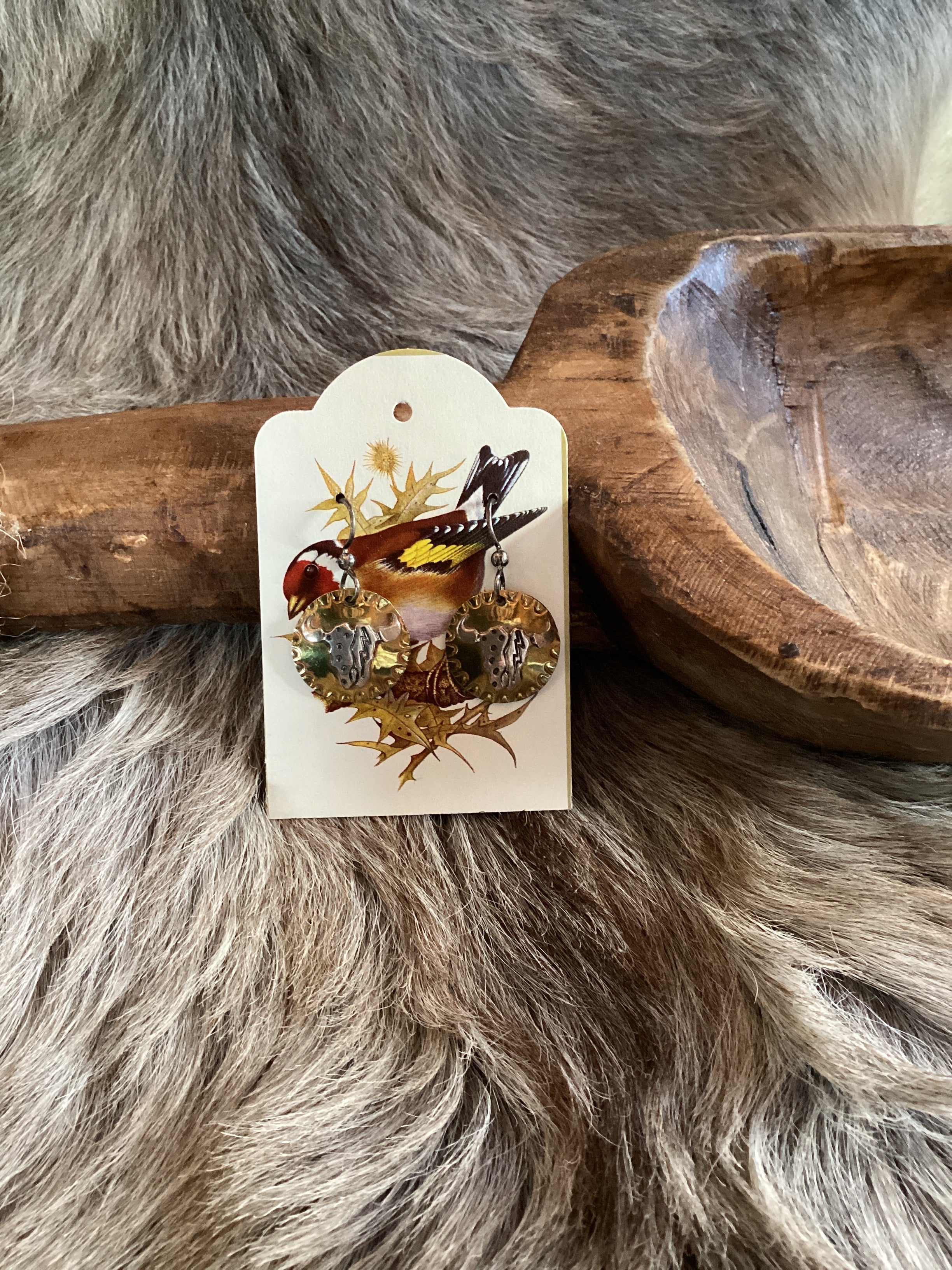 SS Steer Skull Earrings