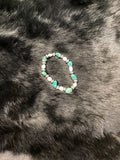 SS Saucer Pearl Turquoise & Freshwater Pearl Bracelet