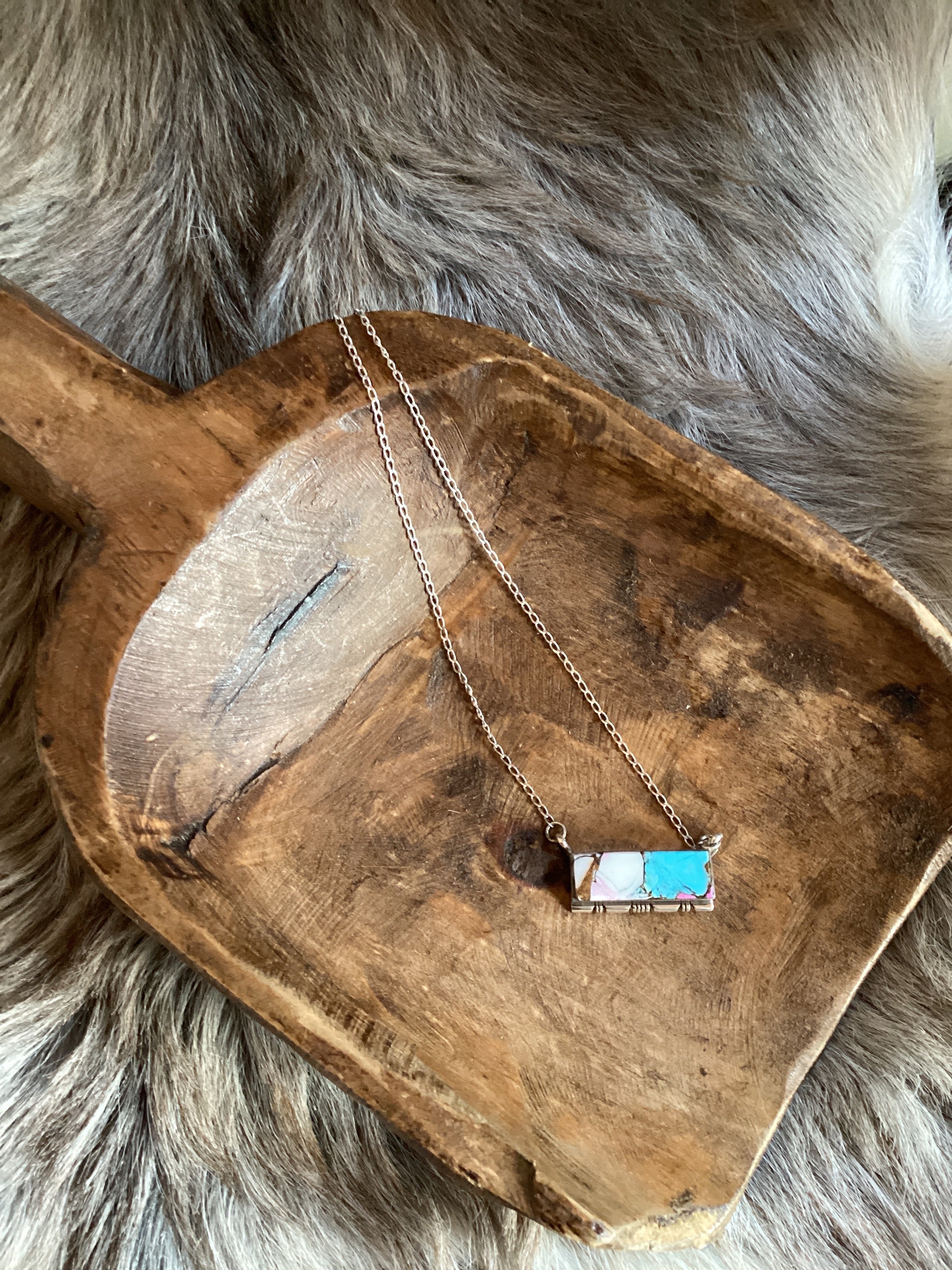 Cotton Candy Bar Necklace