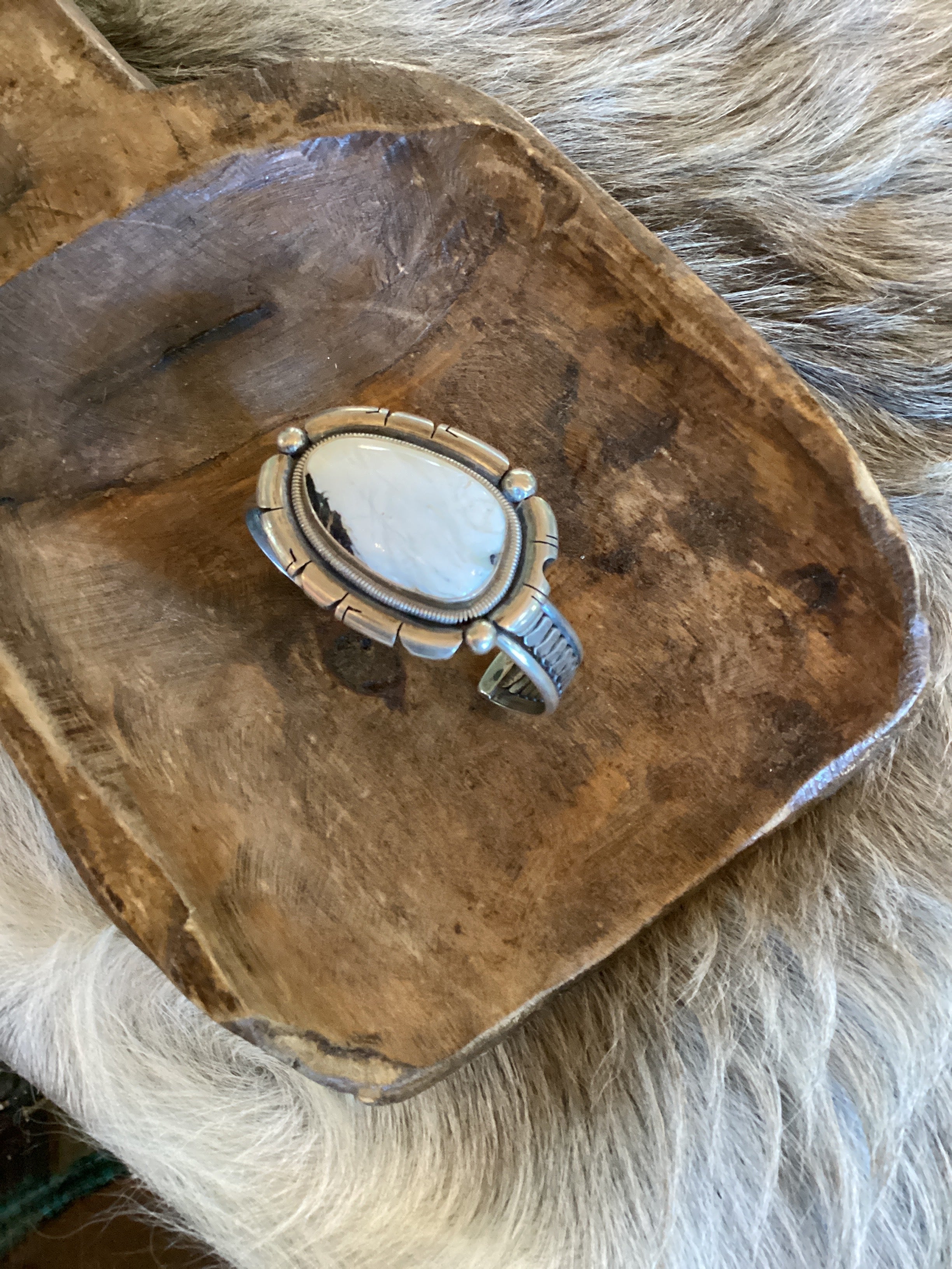 White Buffalo Cuff
