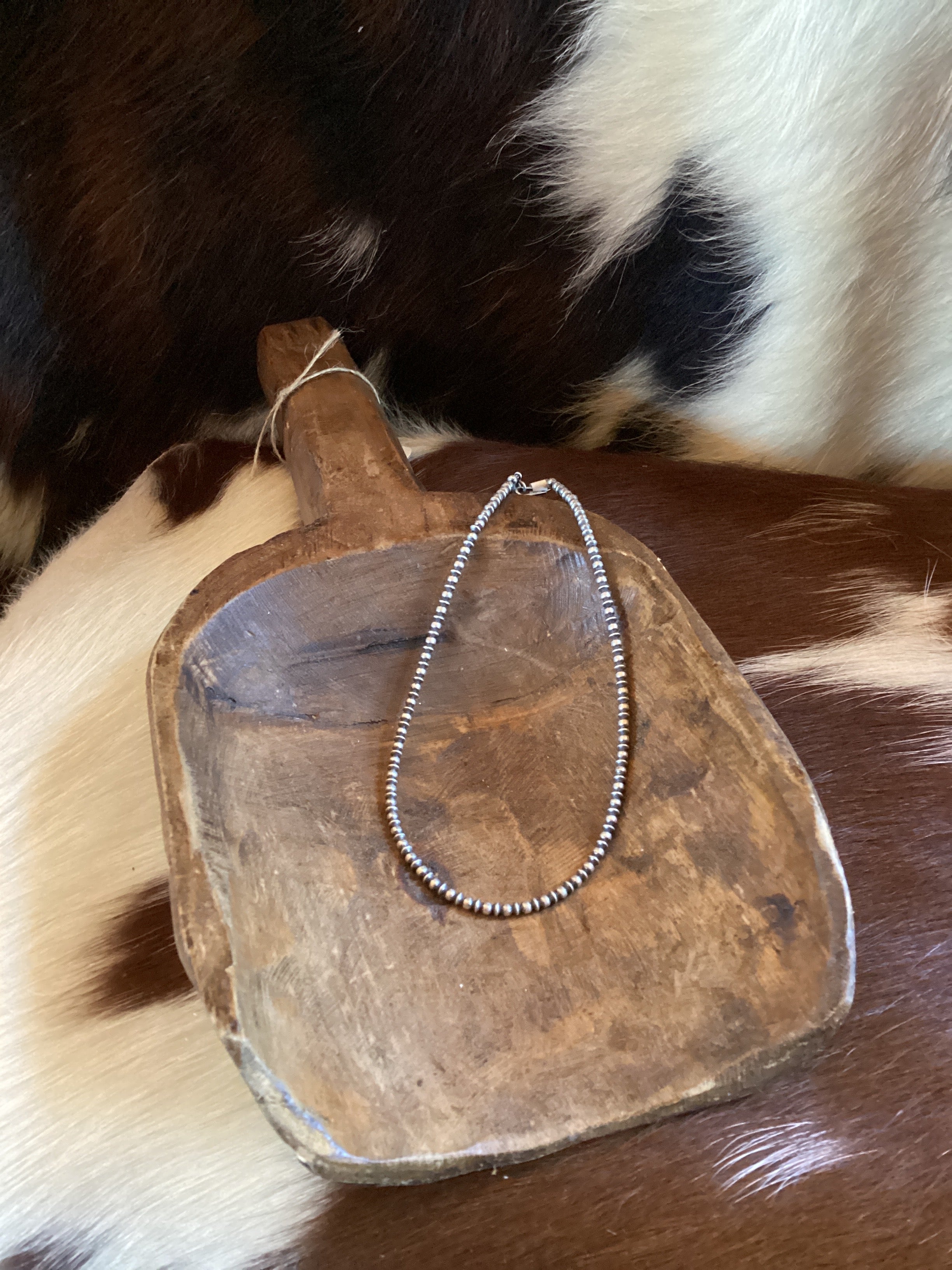 8mm 14" Machine Pearl Necklace