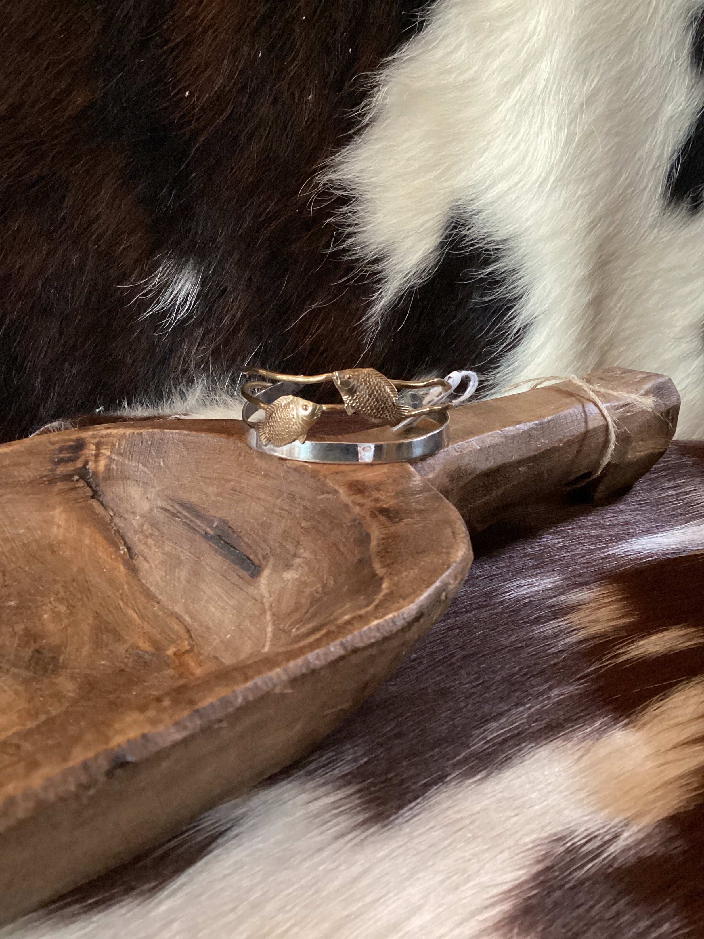 Courtney Peterson Brass/SS Cuff